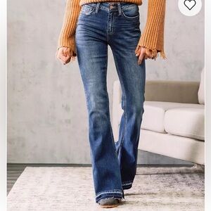 Flying Monkey Dark Blue Flare Jeans